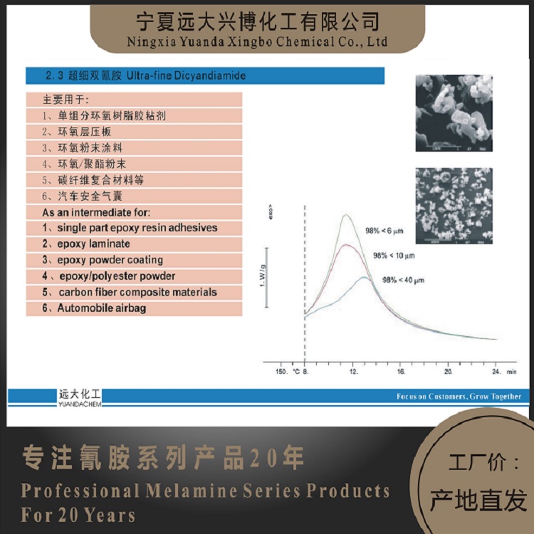 超细双氰胺（环氧树脂潜伏性固化剂） 宁夏超细双氰胺（环氧树脂潜伏性