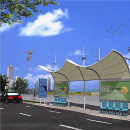 公交站膜结构  宁夏公交站膜结构  公交站膜结构价格