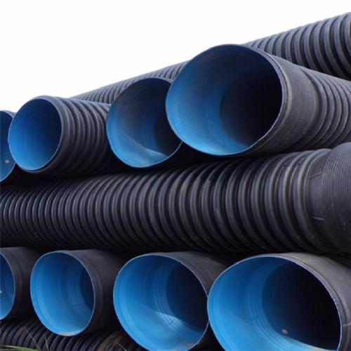 银川波纹管  高强度 耐腐蚀排污管 黑蓝色塑料管