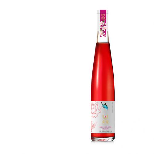 宁夏葡萄酒  皇蔻蝶恋花桃红500ml