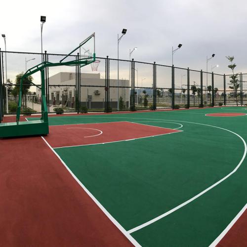 银川丙烯酸篮球场施工  丙烯酸篮球场铺设  丙烯酸球场