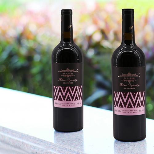 马瑟兰干红葡萄酒 包装活泼 酒体平衡 丹宁细腻 余味悠长 红色带紫色调