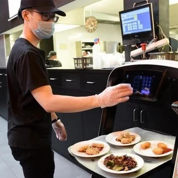 S送餐送物系列-小渡（KMQ-PD-S1）餐厅服务机器人 迎宾服务 餐饮配送