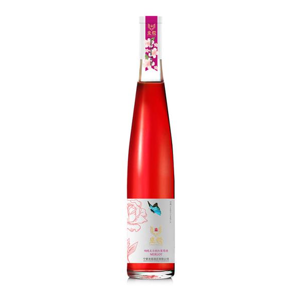 宁夏葡萄酒价格 皇蔻蝶恋花桃红500ml