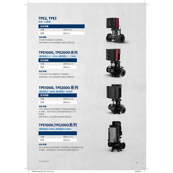 TPE NBE NKE 不锈钢变频泵 使用方便 单级泵 电动智能泵