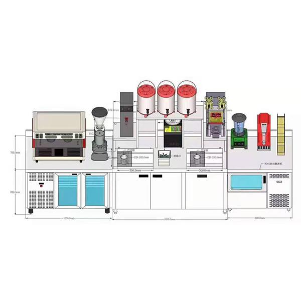 银川奶茶设备销售  奶茶店专用工作台售卖  饮品原料设备 设计科学合理 做工优良